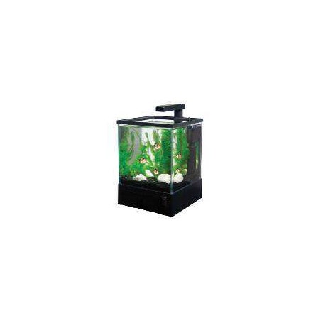 Acuario Aquabox Completo con luminación Led Y Filtro 20,5x19x27cm