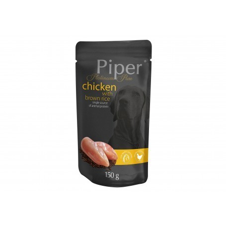 PIPER Monoprotéico - Pollo con arroz integral 150gr Pouch