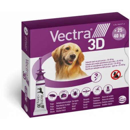 Vectra 3D 25-40 Kg (12 pipetas envase clinico)