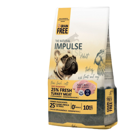 The Natural Impulse Dog Adult Turkey Grain Free 10 kg