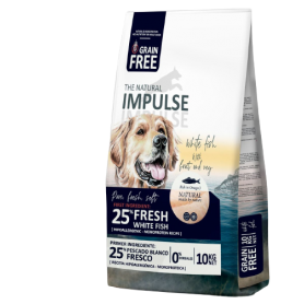The Natural Impulse Dog Adult White Fish Grain Free 10 kg