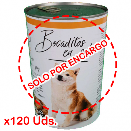 (POR ENCARGO) Bocaditos en salsa dog buey 1230gr · 120Uds.